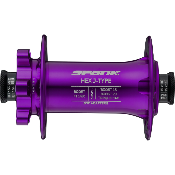 Spank Hex Front Hub 110x15/20 Boost 32H Black