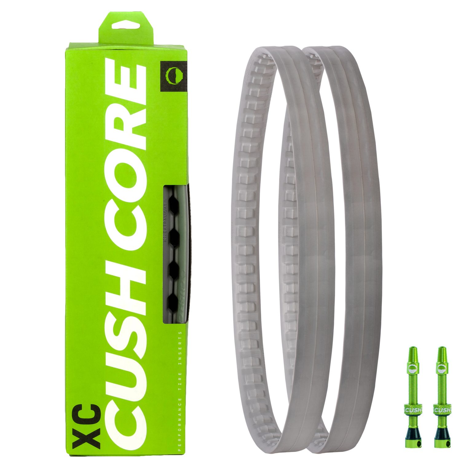 CushCore XC Tire Inserts Set with Tubeless valves