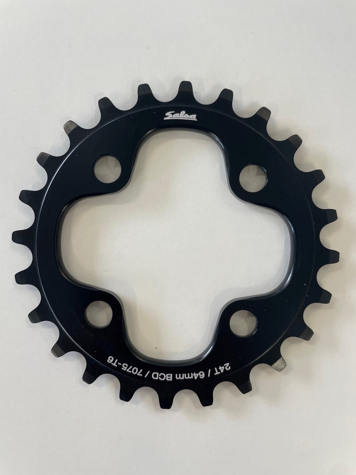 Salsa Chainring Alu 4Bolt 64bcd 24T Black