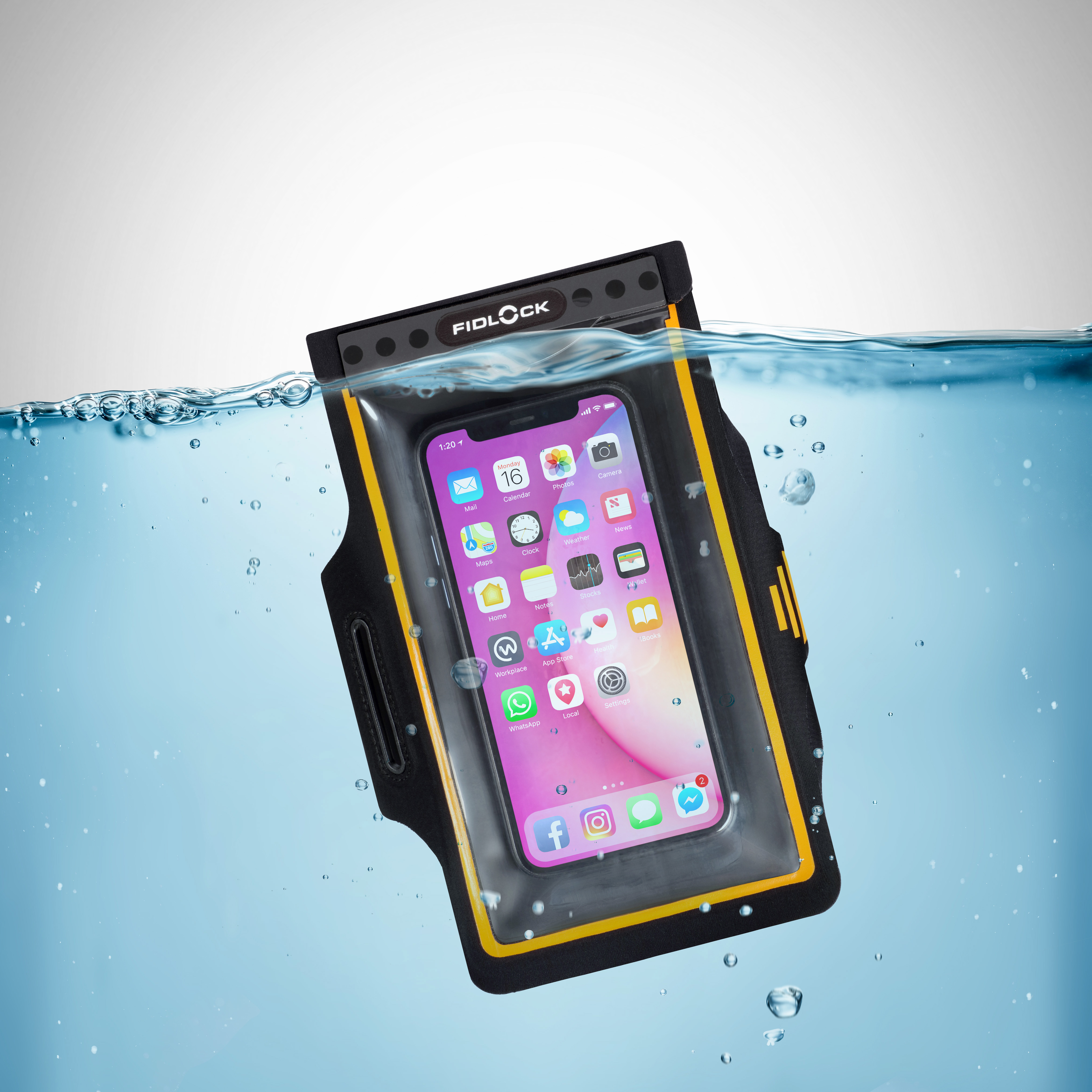 Fidlock HERMETIC ARM BAND - transparent black