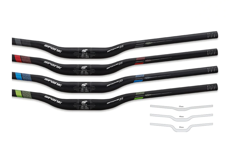 Spank Spike 35 Handlebar Vibrocore 35x820 at 25; 40 or 60mm. rise.