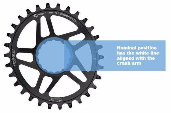 WolfTooth Drop-Stop A Chainring Race Face Cinch Boost (52mm Chainline/3mm Offset) Oval