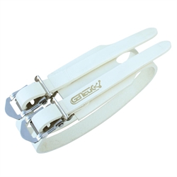 
Genetic Toe Clip Double Strap Leather White