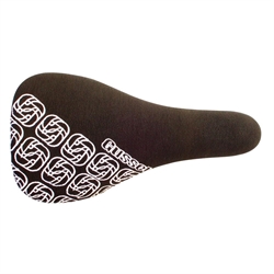 
Gusset Slim Kev Saddel Titanium Rails 240mm Black/White