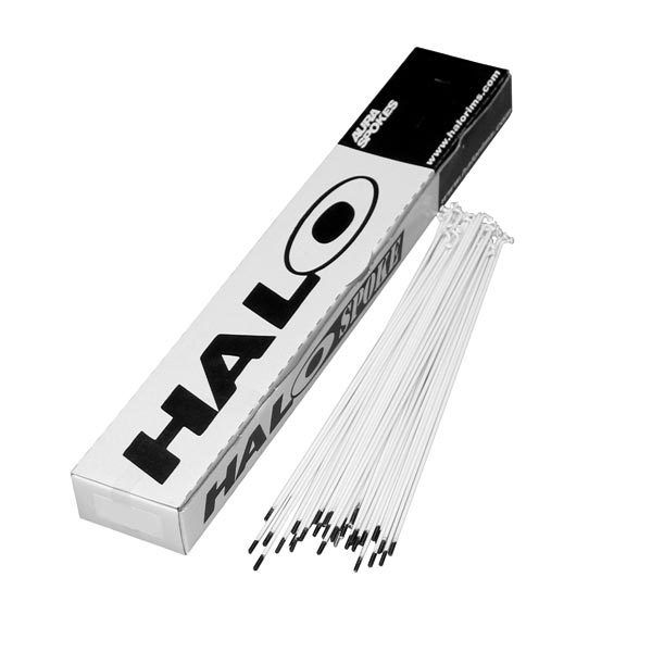Halo Spokes 2mm 100stk White Powdercoat