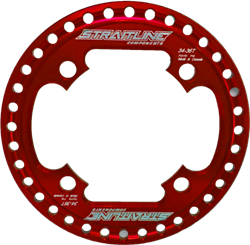Straitline SG bashring 34-36t 104bcd rød