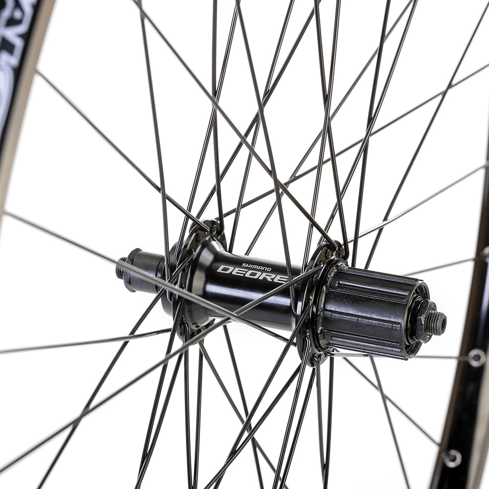 Halo White Line Classic Rear Wheel Deore HG Hub 135QR Black/CNC