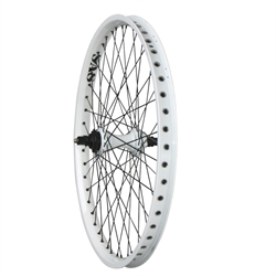 
Halo SAS Rear Wheel 24" DJD Hub 14mm Axel 48H White rim, sort nav og eger