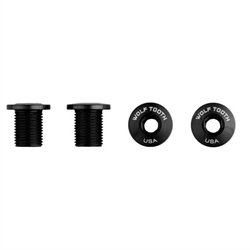 
WolfTooth Chainring Bolts (Set of 4) M8 10mm Black