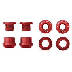 WolfTooth Chainring Bolts+Nuts (Set of 4) 6mm