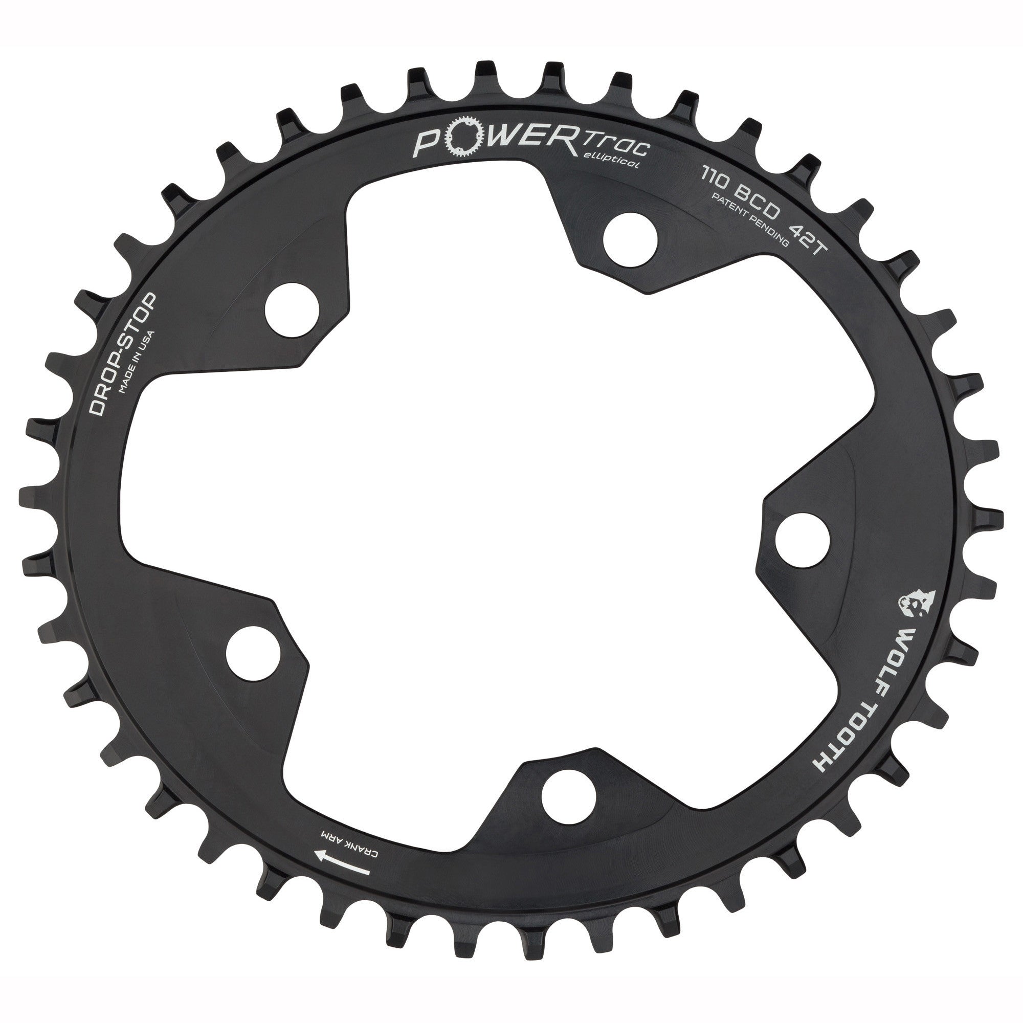 WolfTooth Drop-Stop B Chainring 110bcd 5Bolt Oval
