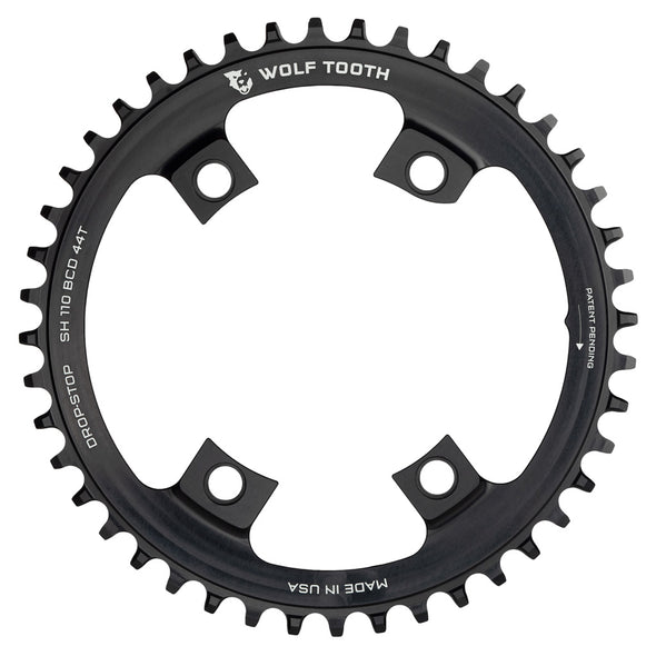 Wolf Tooth Drop-Stop B Chainring 110bcd Asymetric 4 bolt for Shimano Cranks.