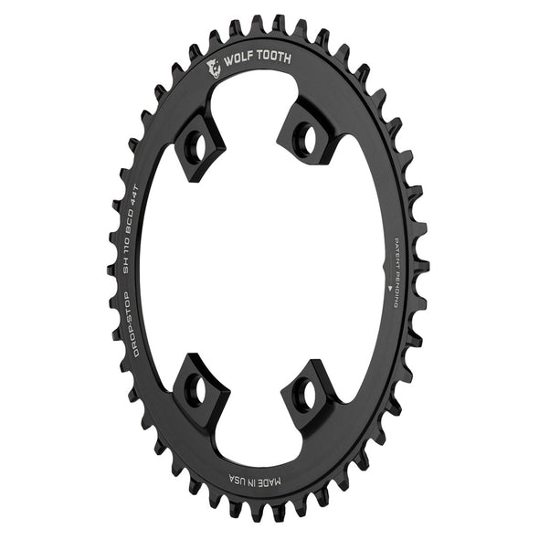 Wolf Tooth Drop-Stop B Chainring 110bcd Asymetric 4 bolt for Shimano Cranks.