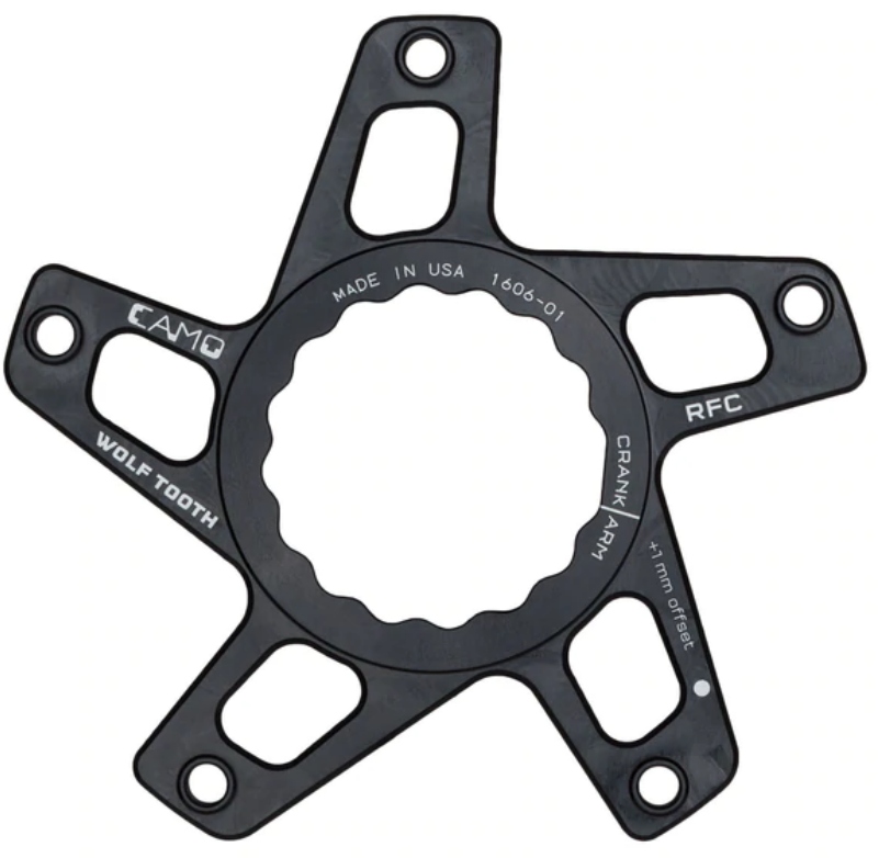 
WolfTooth Camo Spider Race Face Cinch M8 (49mm Chainline/6mm Offset) Black