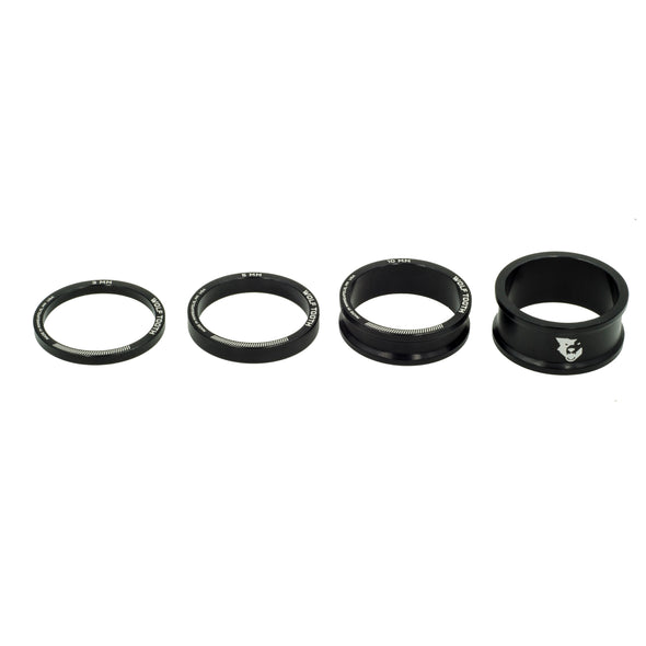 Wolf Tooth Precision Headset Spacer Kit 3, 5, 10, 15mm, Blue