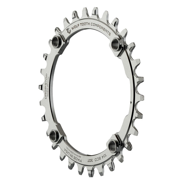 WolfTooth Drop-Stop A Chainring 104bcd Stainless Steel