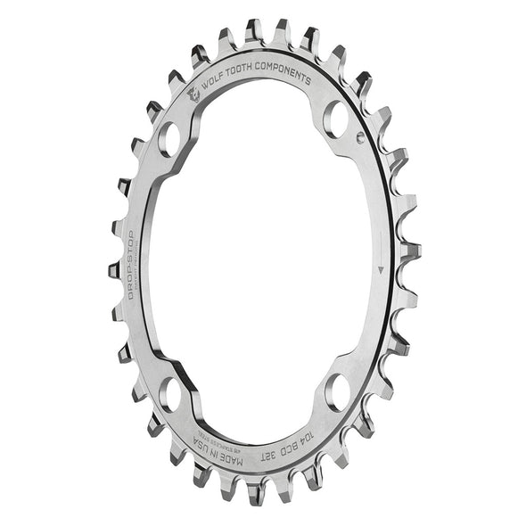 WolfTooth Drop-Stop A Chainring 104bcd Stainless Steel